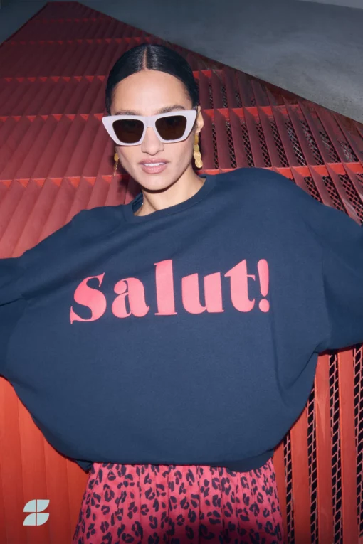 By-Bar Bibi salut sweater midnight - Afbeelding 3