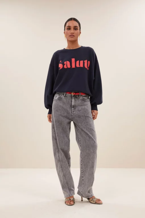 By-Bar Bibi salut sweater midnight