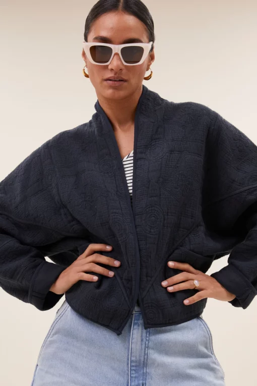 By-Bar Flora jacket midnight - Afbeelding 3
