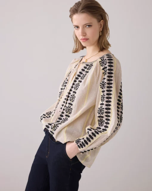 Summum  2s3257 longsleeve top mimosa stripe - Afbeelding 3