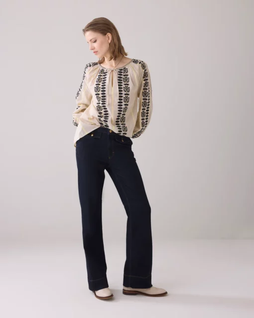Summum  2s3257 longsleeve top mimosa stripe