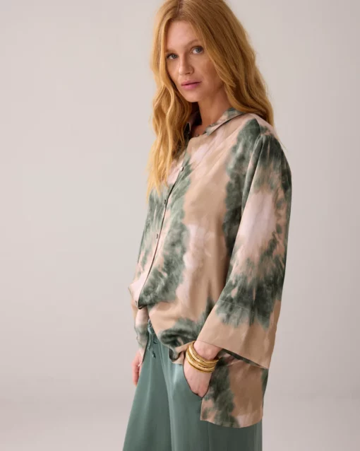 Summum OB 2s3317 blouse tie dye print multicolour - Afbeelding 3