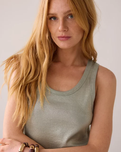 Summum OB 3s4873 rib tanktop cotton rib mint breeze - Afbeelding 4