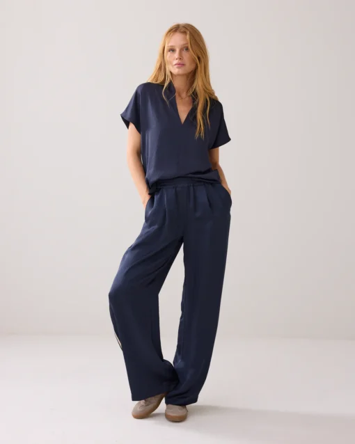 Summum 2s3324 Top sleeveless silky touch midnight blue