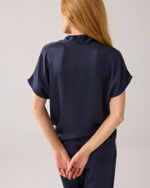 Summum 2s3324 Top sleeveless silky touch midnight blue - Afbeelding 4