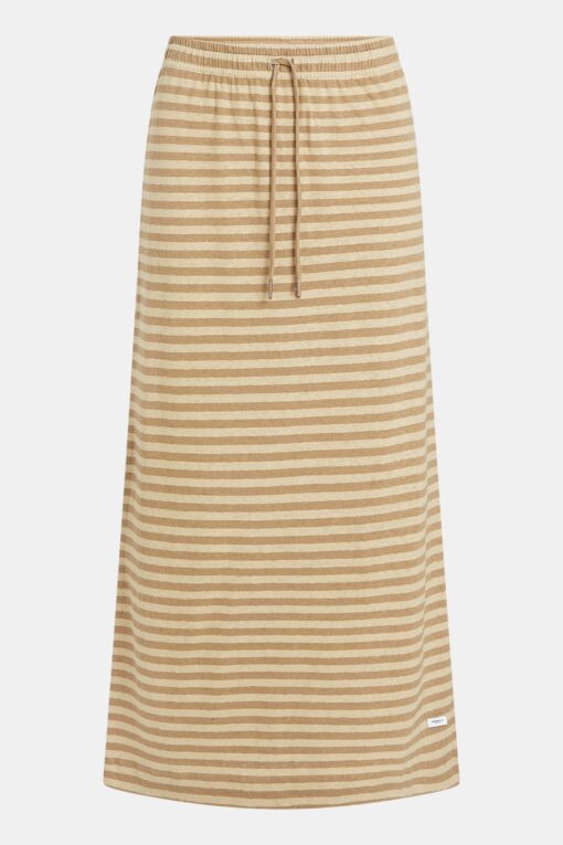 Penn&Ink S25F1649LTD skirt stripe safari dune