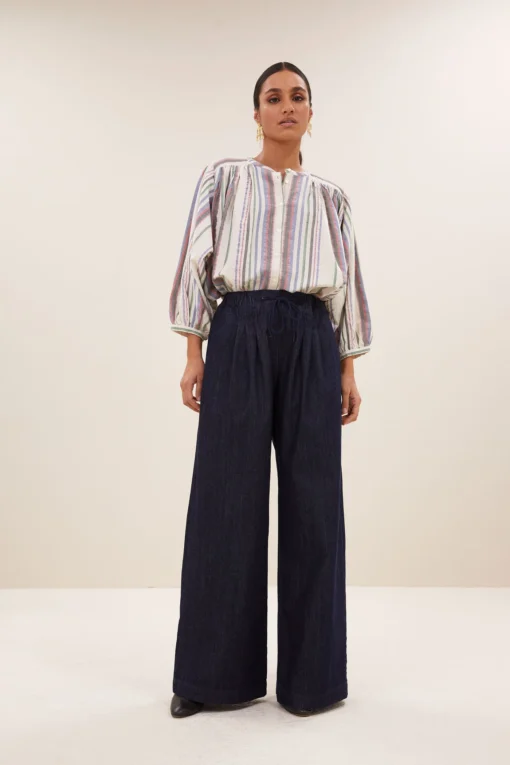 By-Bar Becky colored lurex blouse stripe - Afbeelding 3