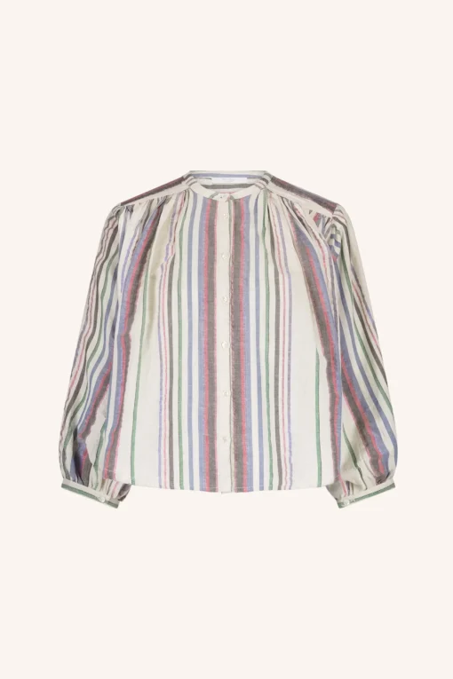 Alternative view of By-Bar Becky colored lurex blouse stripe