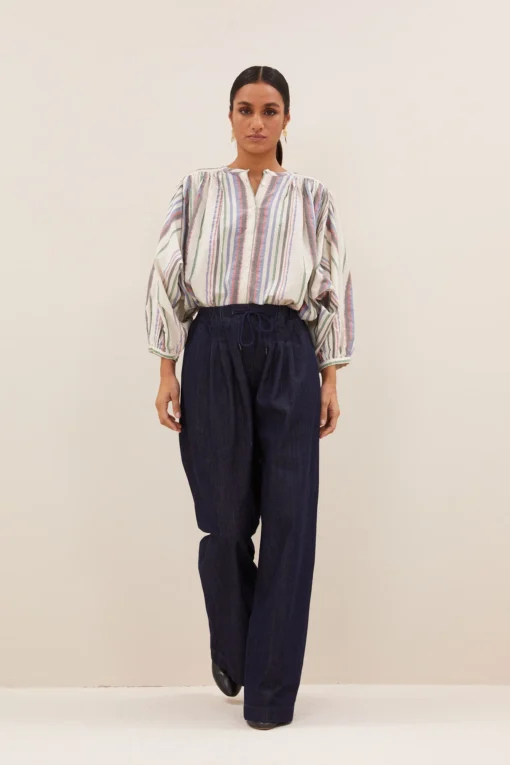 By-Bar Becky colored lurex blouse stripe