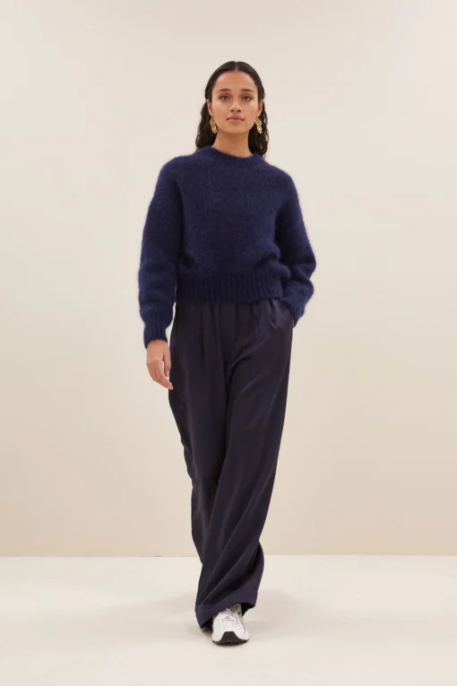 By-Bar Benji metallic pants midnight - Afbeelding 3