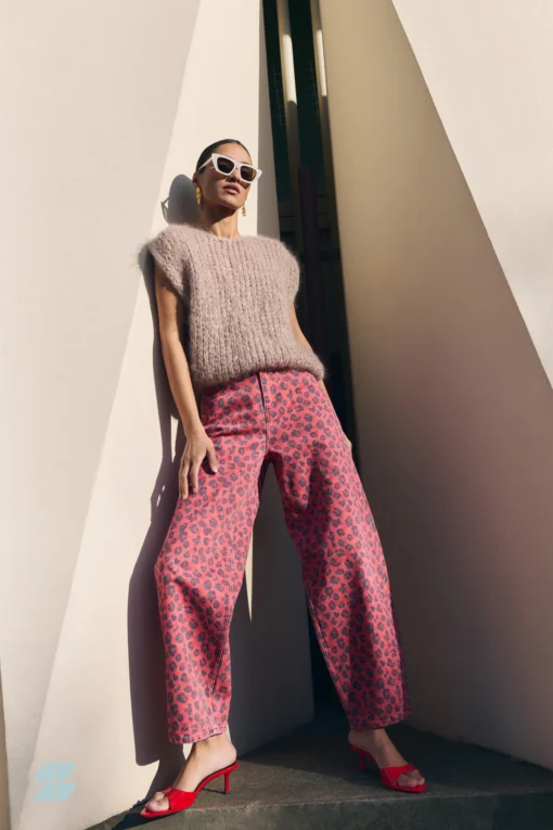 By-Bar Lew red cheetah pants - Afbeelding 6