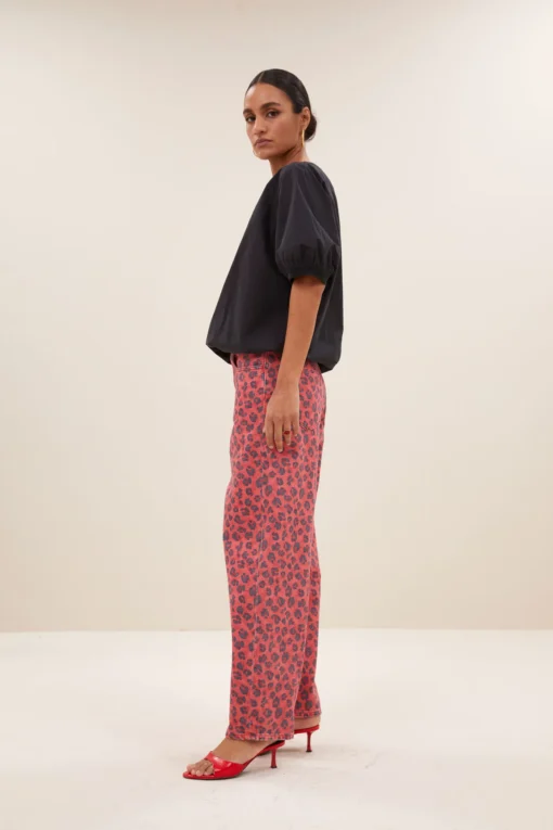 By-Bar Lew red cheetah pants - Afbeelding 5