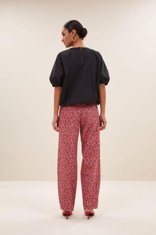 By-Bar Lew red cheetah pants - Afbeelding 4