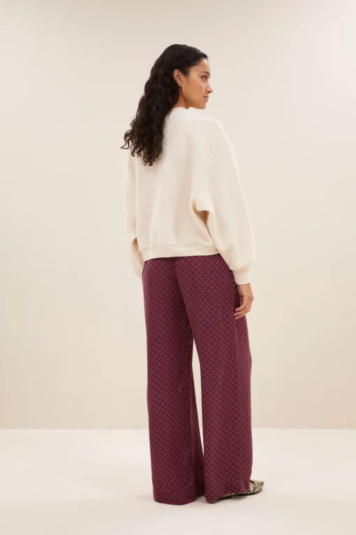 By-Bar Bibi patchwork sweater oyster melee - Afbeelding 4
