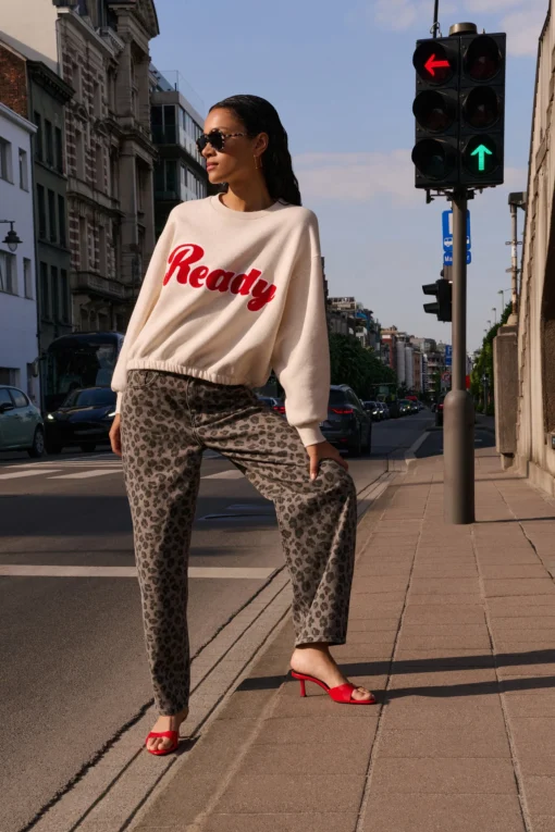 By-Bar Bodil ready sweater oyster melee - Afbeelding 6
