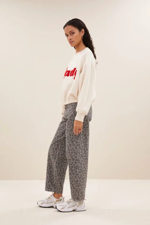 By-Bar Bodil ready sweater oyster melee - Afbeelding 4