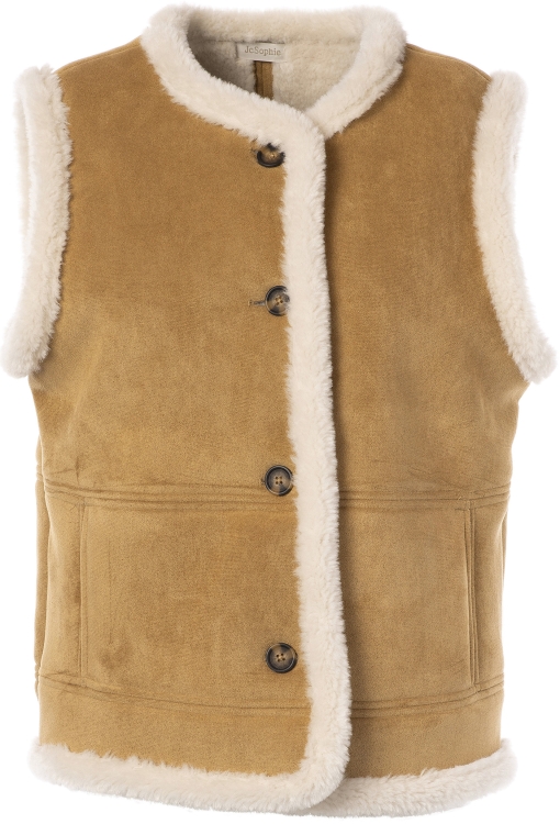 Alternative view of JcSophie jacques vest beige