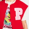 pom amsterdam gilets gilet baseball chili red 1184865830