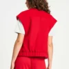 pom amsterdam gilets gilet baseball chili red 1184865831