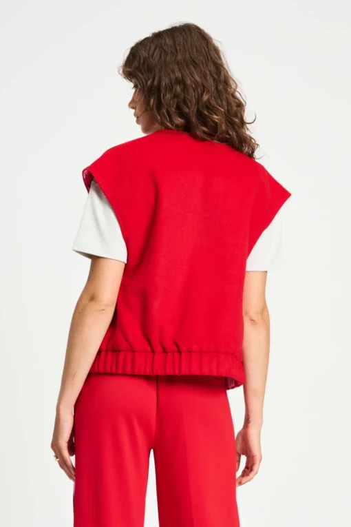 POM gilet baseball chili red SP9322 red - Afbeelding 5
