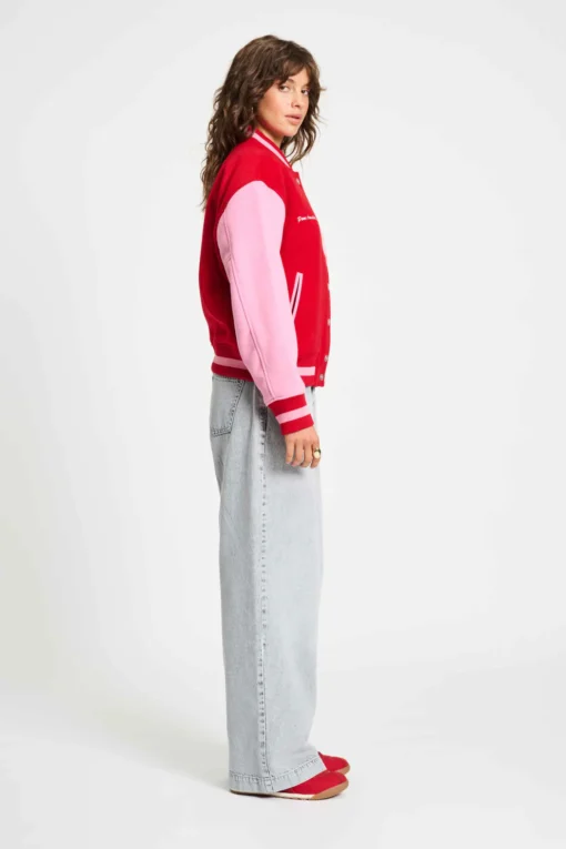 POM jacket baseball chilli red SP9328 red - Afbeelding 6