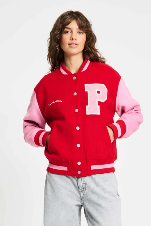POM jacket baseball chilli red SP9328 red