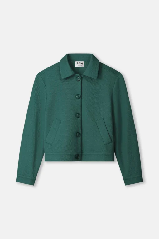 Alternative view of POM jacket iris pine green SP9323 green