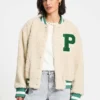 pom amsterdam jackets jas teddy baseball ecru 1186214998