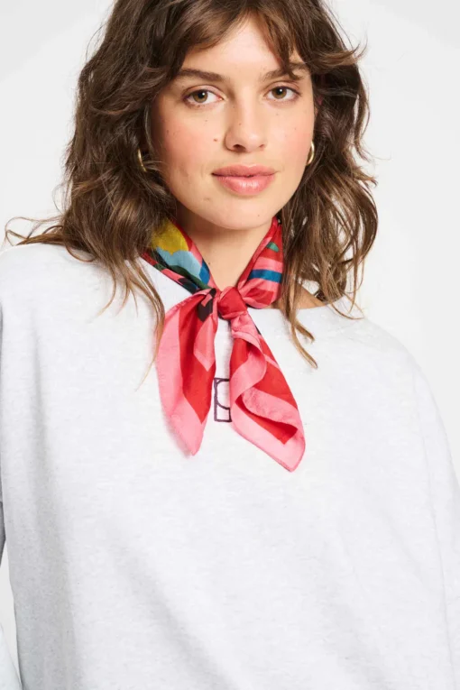 POM shawl Pom's menu small SP9396 red