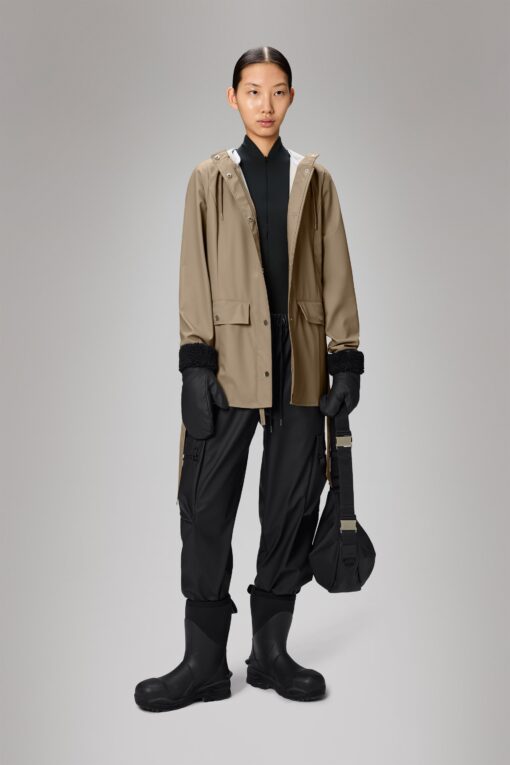 Rains 12100 curve w jacket beige