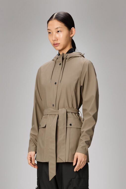 Rains 12100 curve w jacket beige - Afbeelding 3