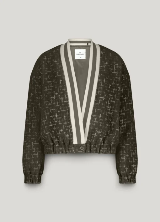 Alternative view of Summum 1s1261 Jacket jacquard dark camo