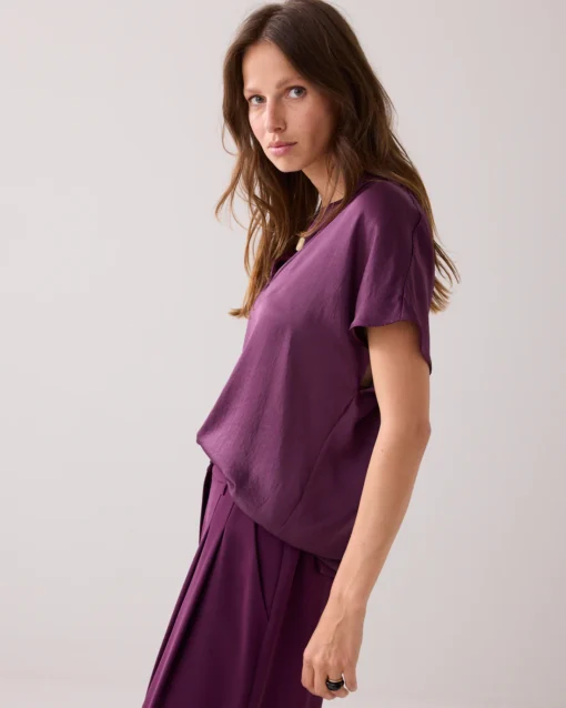 Summum 2s3324 Top sleeveless silky touch wineberry - Afbeelding 4