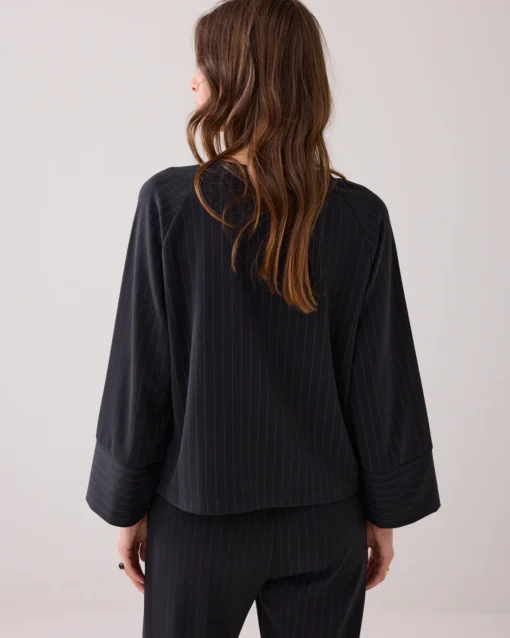 Summum 3s5158 Top scuba pinstripe black - Afbeelding 6