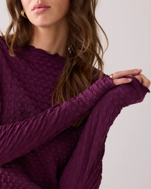 Summum 3s5166 Top structure jersey wineberry - Afbeelding 5
