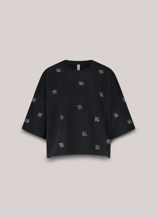 Alternative view of Summum 3s5201 Embellished shortsleeve midnight blue