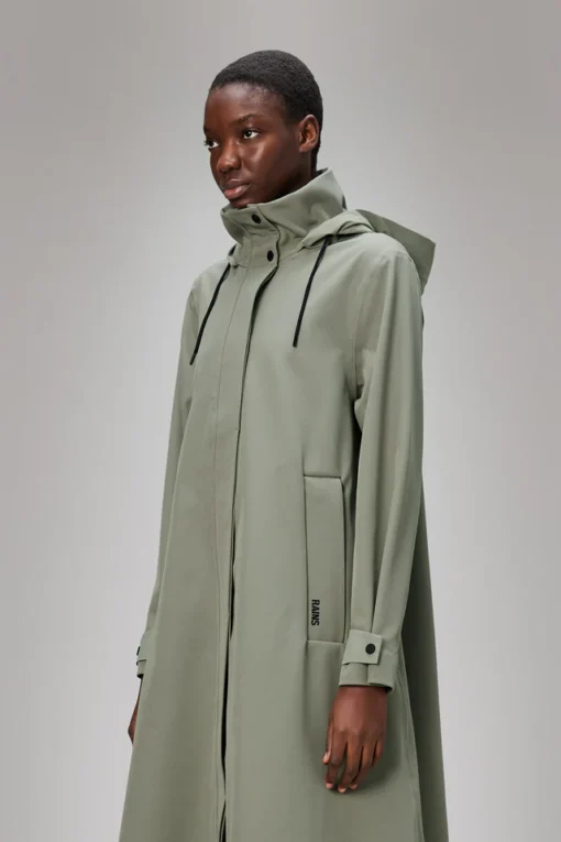 Rains 12500 suva softshell a-line w jacket w3t2 drift - Afbeelding 5