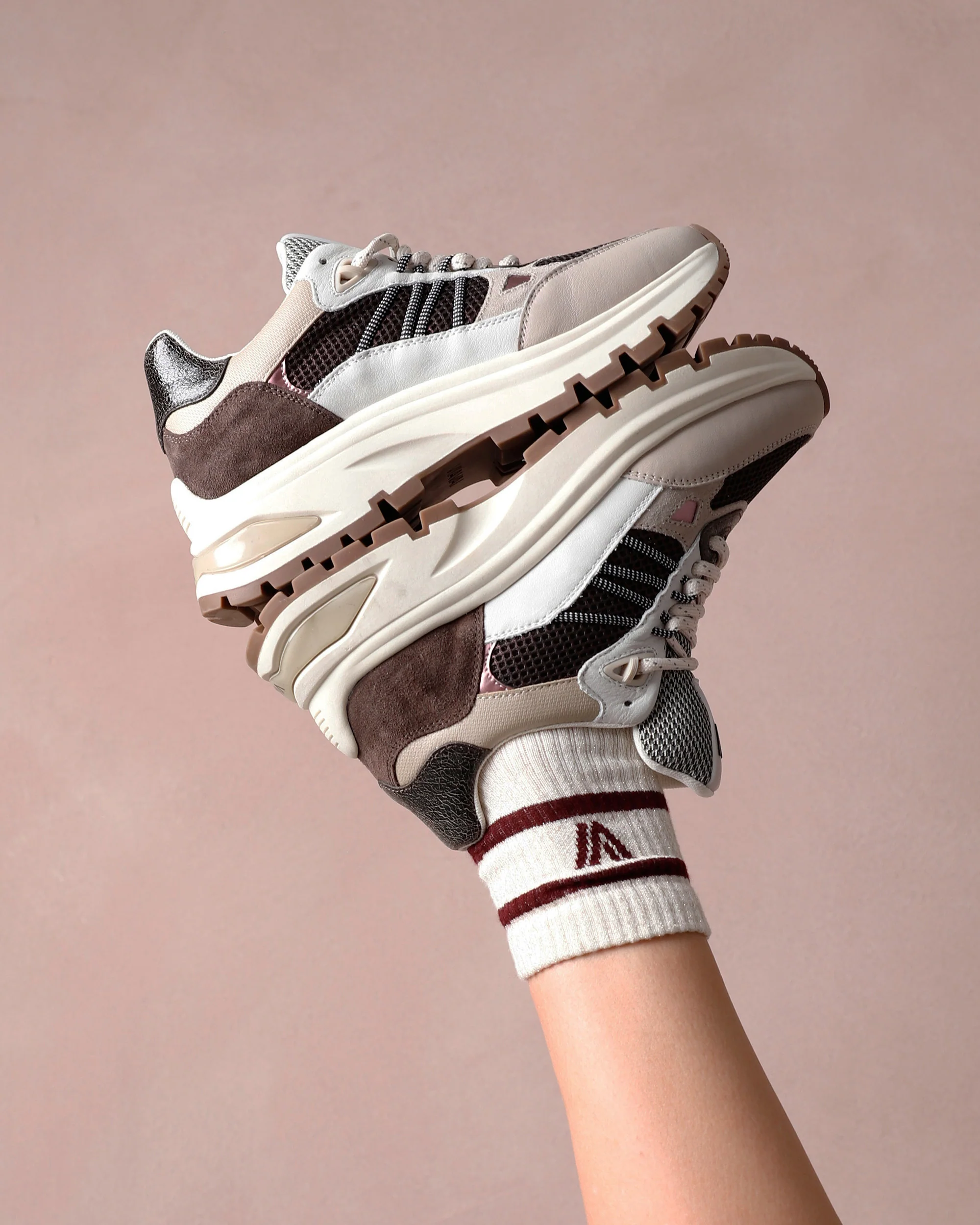 Via Vai 60048-15-1327 Liz Dae Lame combi chocolate - Afbeelding 6