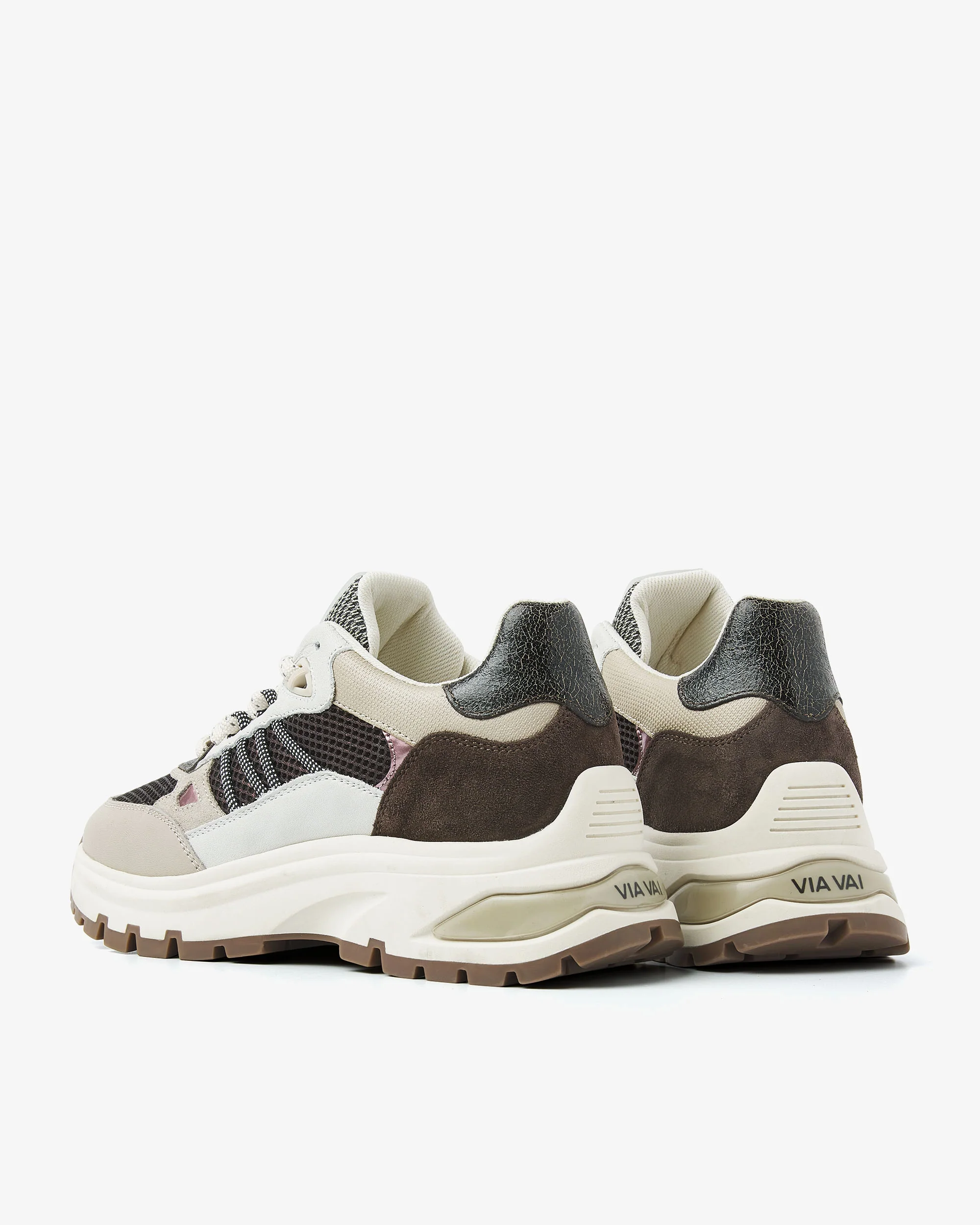 Via Vai 60048-15-1327 Liz Dae Lame combi chocolate - Afbeelding 3