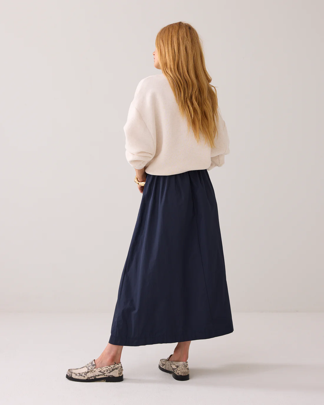 Summum 6s1348 Skirt taft light midnight blue - Afbeelding 5