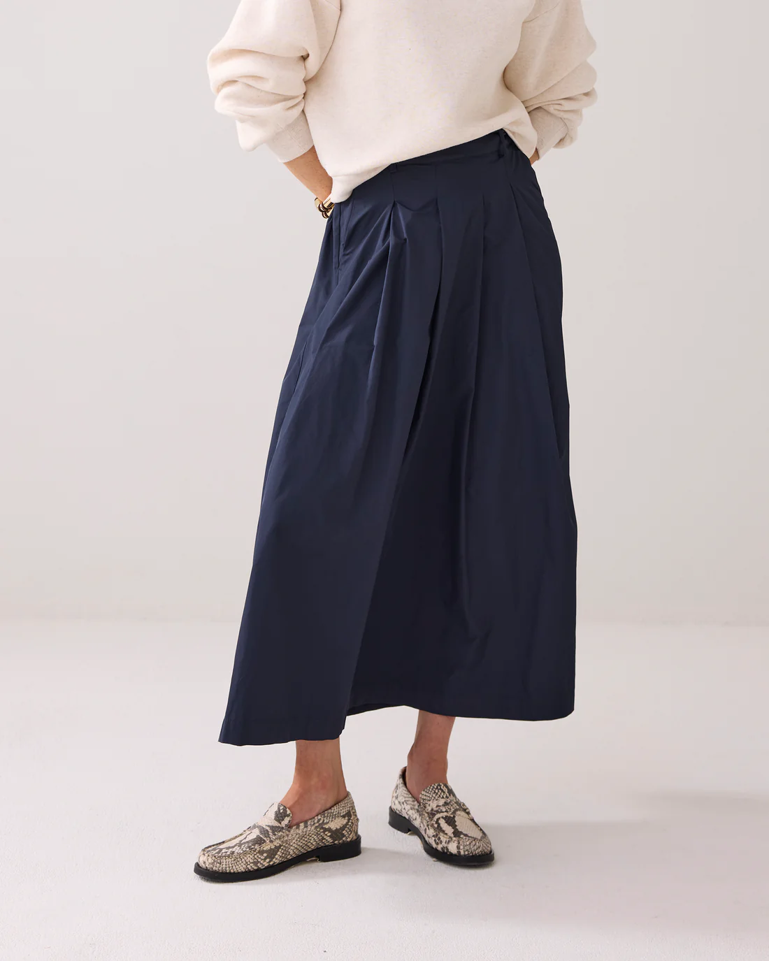 Summum 6s1348 Skirt taft light midnight blue - Afbeelding 4