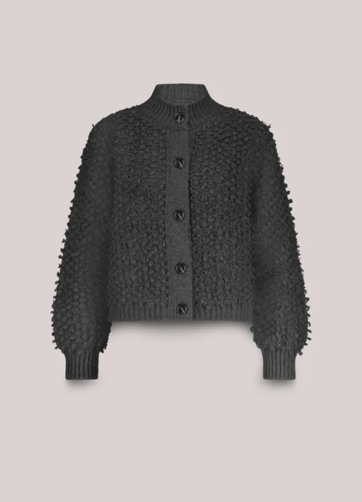 Alternative view of Summum 7s7948 Cardigan loop stitch knit anthracite