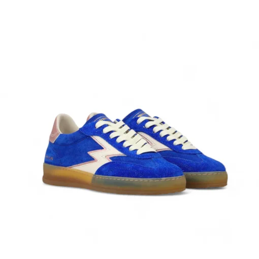 MoaConcept CL048 baby pink pearl leather backtab royal blue club - Afbeelding 2
