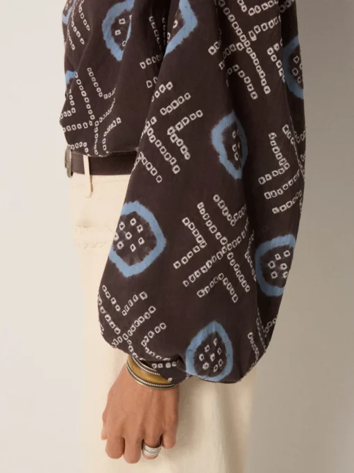 Maison Hotel Omara blouse popper stormy blue - Afbeelding 5
