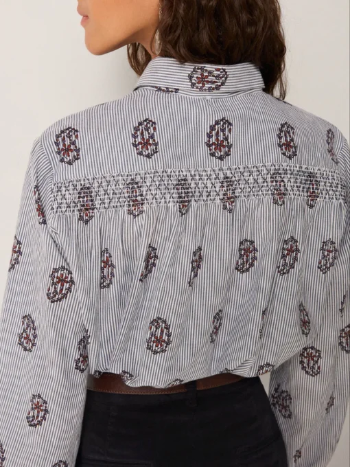 Maison Hotel Sophie blouse rustic groove striped meadow - Afbeelding 6