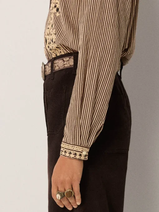 Maison Hotel Bebo blouse cohiba tobbaco - Afbeelding 4