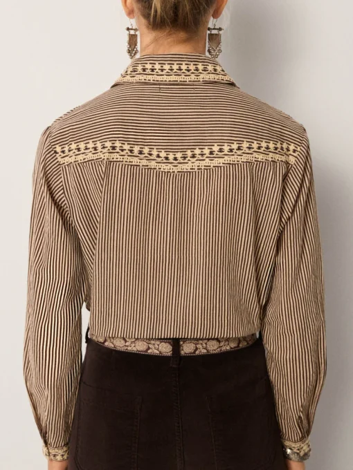Maison Hotel Bebo blouse cohiba tobbaco - Afbeelding 5