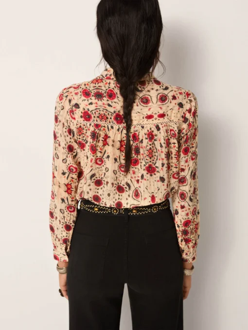 Maison Hotel Amrit blouse coquelicot coquillage - Afbeelding 5