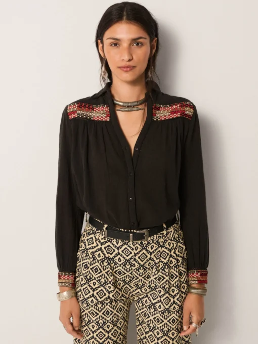 Alternative view of Maison Hotel Amrit blouse galaxy blak