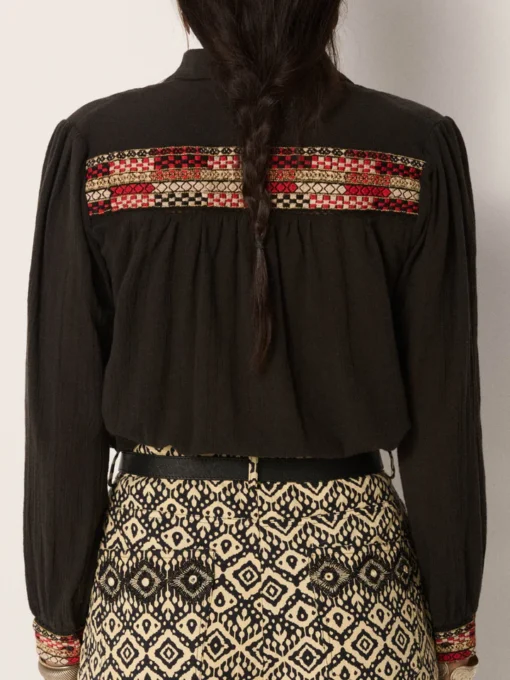 Maison Hotel Amrit blouse galaxy blak - Afbeelding 4